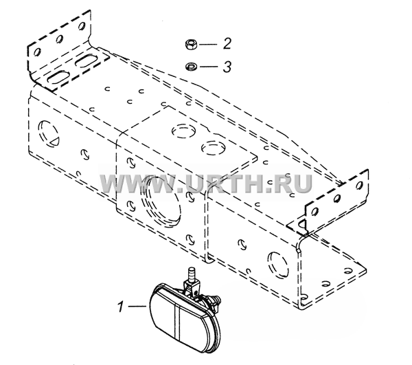 6520-3727003 Установка рабочей фары